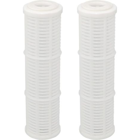 Lot de 2 filtres à eau efficaces de 25,4 cm pré-filtres réutilisables lavables pour filtre à eau et sable