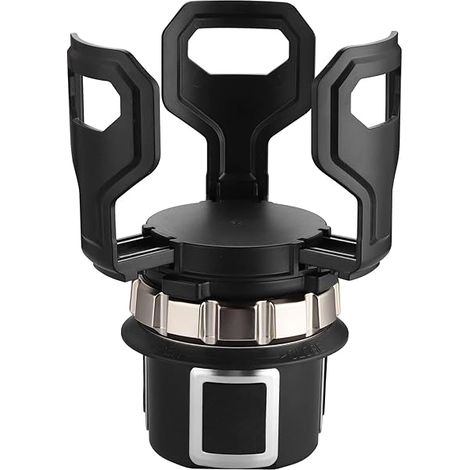 SHINING HOUSEPorte-gobelet de voiture réglable Porte-bouteille de voiture Avec clip élastique inférieur réglable Porte-gobelet de voiture Convient uniquement aux porte-gobelets ronds (1/5)