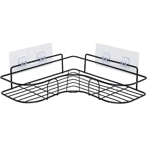 Bardusch - Étagère/organisateur de rangement auto-adhésif pour murs d'angle de salle de bain et de cuisine (1/5)