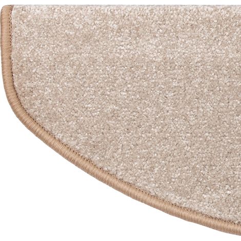 Tapis d'escalier Beige 23,5 x 65 cm Demi-circulaire (1/4)