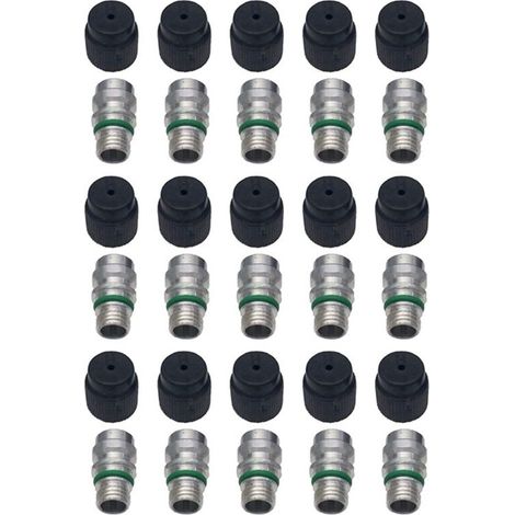 Adecuado para (15 conectores) Válvula de puerto de refuerzo de aire acondicionado superior macho M12 x 1.5, con tapa, compatible con Mt0105, 800-955, 59946, 52458184, 15-5438