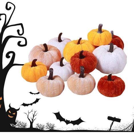 Calabazas artificiales para la cosecha de otoño (1/5)