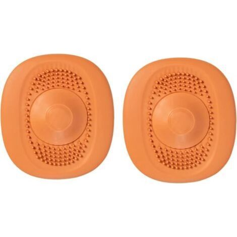 2 Pieces Silicone Drain Protector, Shower Drain Covers, Kitchen and Bathroom Sink Filter, Shower Hair Filter (1/5)