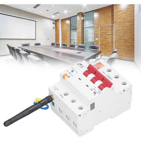 AC400V Graffiti WiFi+RS485 63A Messleistungsschalter, DIN-Schienen-Dreiphasen-intelligenter pneumatischer Schalter mit Energieverbrauchsstatistik und drahtloser Fernsteuerung über Mobiltelefon. (1/5)