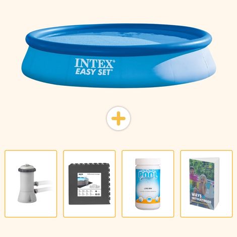 Intex Piscine Easy Set Ronde - 396x84 cm - 5-pièces SCB125 (1/5)