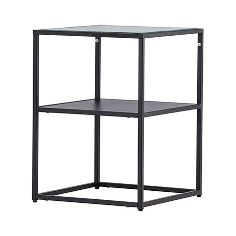 SaoPaulo table d'angle 1 étagère noir. (1/5)