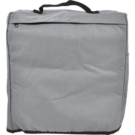 Housse De Gril 34x36x25cm/13.4x14.2x9.8in, Protecteur De Gril De Barbecue Anti-poussière en Tissu Oxford 600D avec Poches Zippées Gris (1/5)