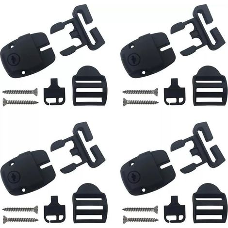 Lot de 4 kits de réparation de loquets cassés (1/4)