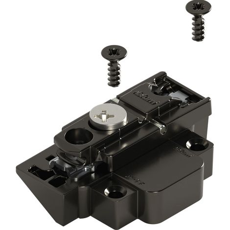 Blum Clip Onyx Exzenter-Montageplatte Aventos HF Top, Onyxschwarz, links (1/2)