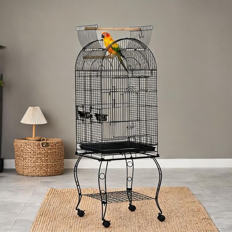 Cage pour oiseaux preto en aço 51 x 51 x 153 cm (1/5)