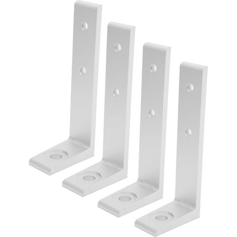 2 Pièces Équerres de Renfort en Aluminium, Supports d'Angle Droit pour Meuble et Étagère, Argent 3030 à Rainure en T