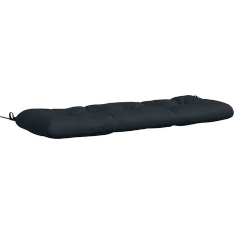 Coussin de banc VIANEN - 120 × 40 × 12 cm - bleu foncé - 100 % polyester