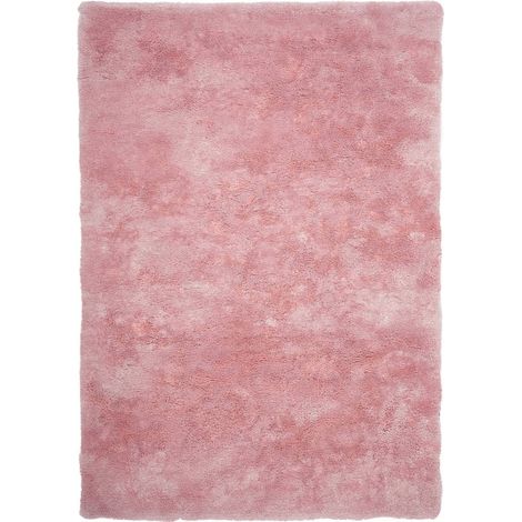 Tapis shaggy rose uni doux et épais pour intérieur - 110 x 60 cm (1/3)