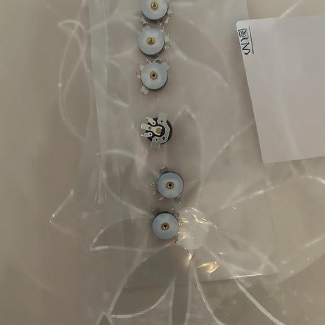Potentiomètre réglable RV12PN2-B1K-1.2, fil court coudé inversé, diamètre 12 mm, sans interrupteur, fil coudé, pour le réglage du volume et de la température. (1/5)
