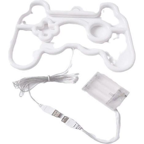 Enseigne Neon - Manette De Jeu - Alimentation USB - Decoration Murale Salle De Jeux - 1 Unite (1/5)
