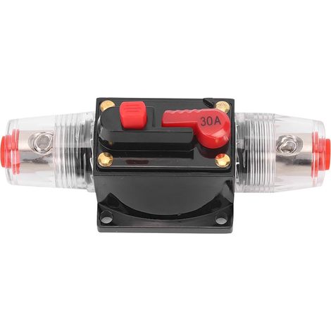 Coupe-circuit à réarmement automatique pour amplificateur auto, support de fusible, accessoire voiture DC 12-24V 30A (1/3)