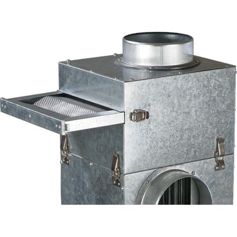 Boîtier filtrant G3 pour purification air – BFFK125 – Compatible récupérateur chaleur KAM 125 – Métallique amovible – Econoprime