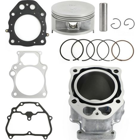 ATV cylinder kit, compatible with water-cooled piston, piston rings and cylinder liners of the Honda TRX500. (1/4)
