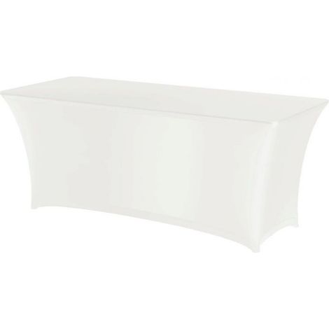 Mantel rectangular sin planchar tejido Jersey blanco - Hendi 814369