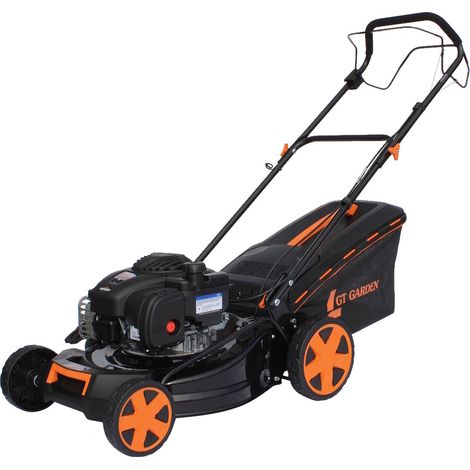 Gt Garden – Tondeuse thermique tractée 125 cm3 – Moteur BRIGGS & STRATTON – Surface de tonte jusqu'à 1500 m2 – Largeur de coupe 46 cm (1/5)