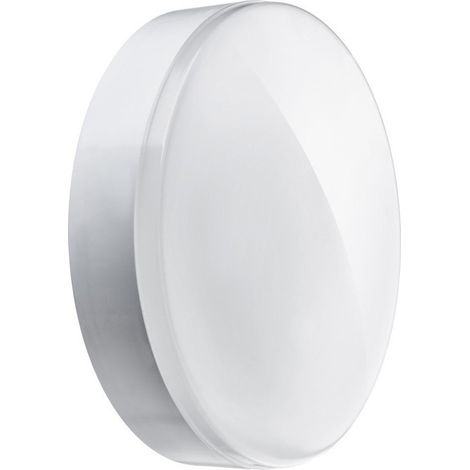 Plafonnier hublot LED 24W blanc Ø 300x72mm lumiere 4000K 2200lm 230V interieur exterieur IP44 IK08 TF040 (1/3)