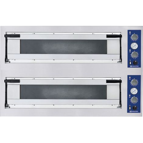 Four à pizza électrique pour 9+9 pizzas ø 35 cm, contrôle mechanique 1360x1315x745 mm - VIRTUS