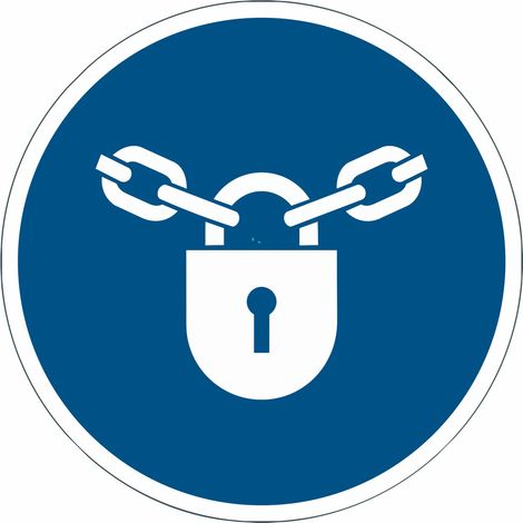 Cartelli di obbligo ISO 7010 "Tenere chiuso" - M028 - Numero Pezzi: 10 pezzi - Misura: 50mm x 50mm (1/2)