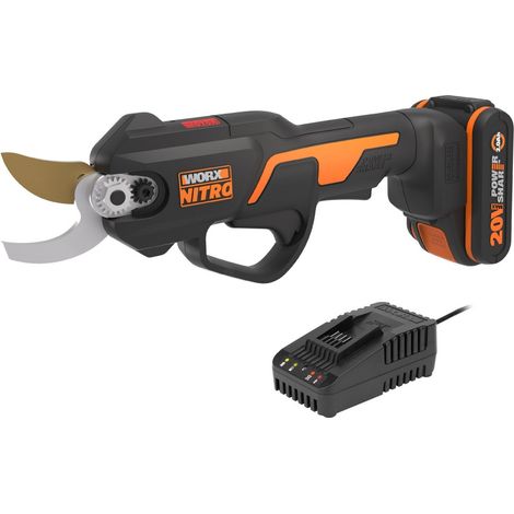 Podadora sin cable WORX WG330E con batería de 2,0 Ah y cargador (1/3)