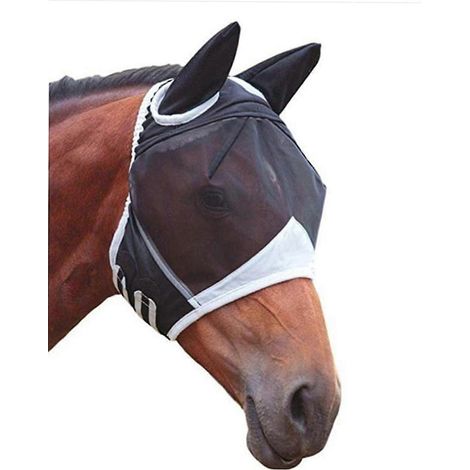 Masque anti-mouches Caremaster 2025 avec franges pour les oreilles et le nez - Protection anti-mouches (1/5)