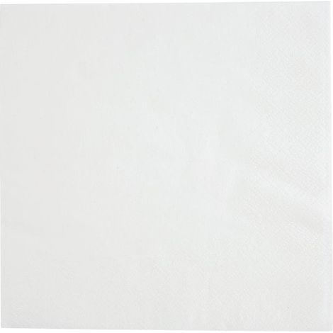 Serviettes Cocktail 1 Pli Format 1/4 Recyclable 300mm Blanches - Lot de 5000 - Fiesta (1/3)