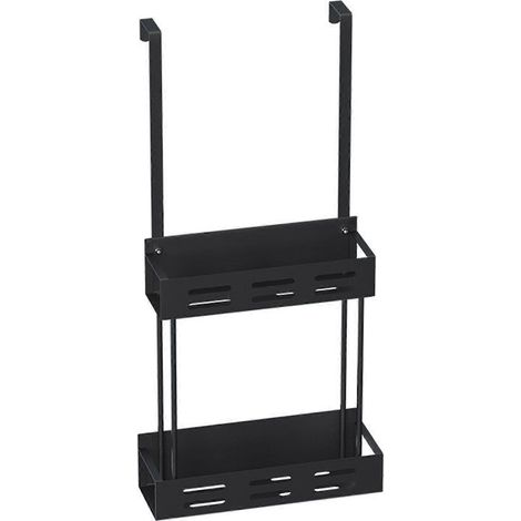 Étagère de rangement pour douche, étagère suspendue, grande capacité de charge, facile à monter, panier de rangement double couche pour salle de bain (1/5)