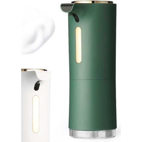 Automatic Soap Dispenser, Foam Soap Dispenser with Infrared Sensor, Essential Oil Diffuser, Touchless Hand Washing for Bathroom, Kitchen(Green)- (1/5)