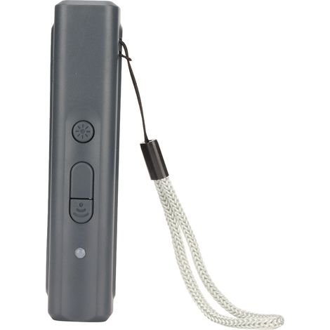 Dispositif anti-aboiements à ultrasons rechargeable, portable, avec lumière UV violette grise (1/5)