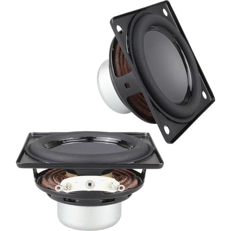 Lot de 2 haut-parleurs puissants de 57 mm avec aimants intérieurs 4 Ohm 12 W avec basses pour haut-parleur auditif (1/4)
