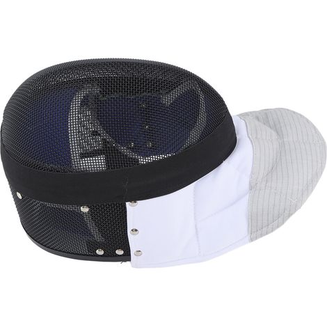 Masque d'escrime, casque de protection avec bavette rembourrée pour l'entraînement quotidien et la compétition, noir, taille S (1/5)
