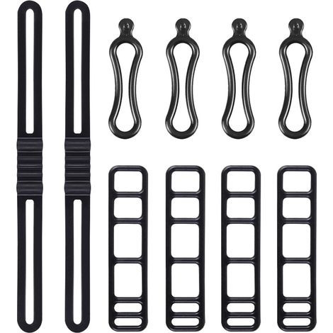 10 correas de silicona multifuncionales para bicicleta, soporte para linterna, luces para teléfono móvil, altavoz y manillar de bicicleta (3 estilos)