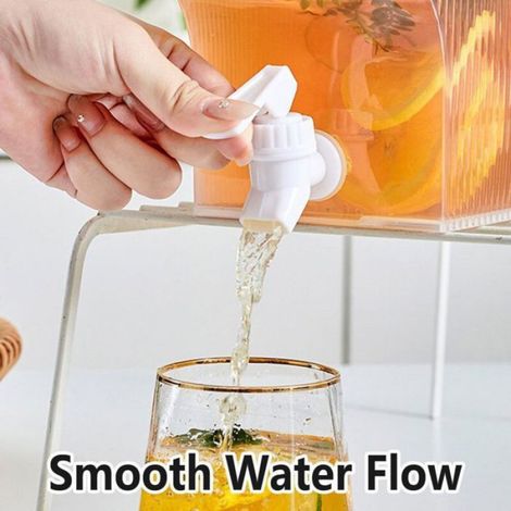 Carafe à eau de 3,9 L avec robinet, distributeur de boissons, récipient pour limonade, crème (1/5)