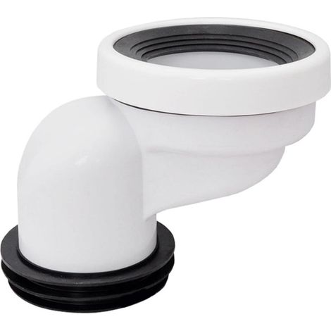 Bride de chasse d\'eau décalée pour toilettes, connecteur de tuyau décalé, position de remplacement, levier de toilette en PVC étendu pour réparation de drain de toilette, urinoir, retrait de 10 cm (1/4)