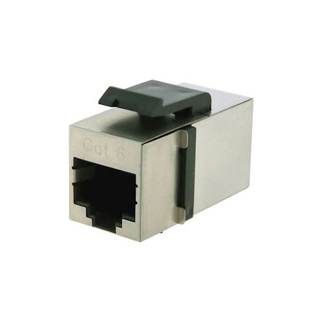 prolongateur - keystone - cat6 - rj45 - femelle / femelle - blindé - stp - gigamédia 6210270s00