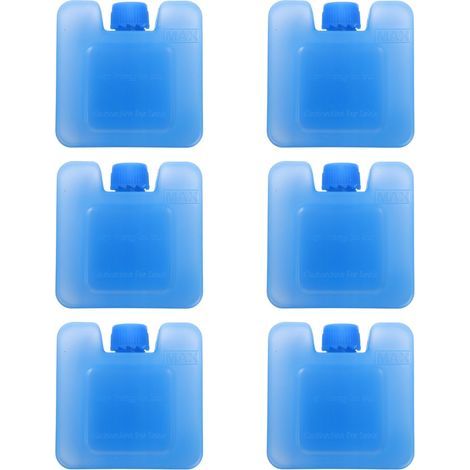 Lot De 6 Blocs De Glaçons Réutilisables Pour Ventilo Climatiseur Pour Ventilateur Portable Et Refroidisseur D'Air Pack De Glace Durable Pour Usage Maison Bureau ExtéRieur 7X7X3Cm (1/4)