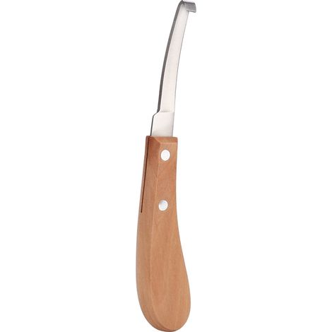 Couteau à sabot en acier au carbone à lame droite, outil de parage pour bovins et chevaux (pour droitier) (1/5)