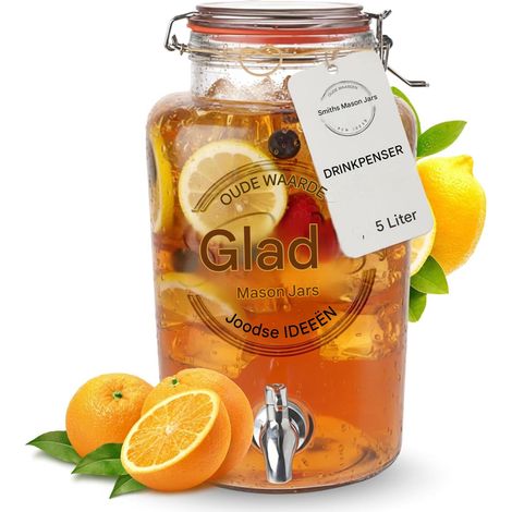 Distributeur de boissons – Distributeur de bar – Porte-verre avec robinet en acier inoxydable pour boissons chaudes et froides – 1 pièce – Pour une utilisation intérieure et extérieure (1/5)