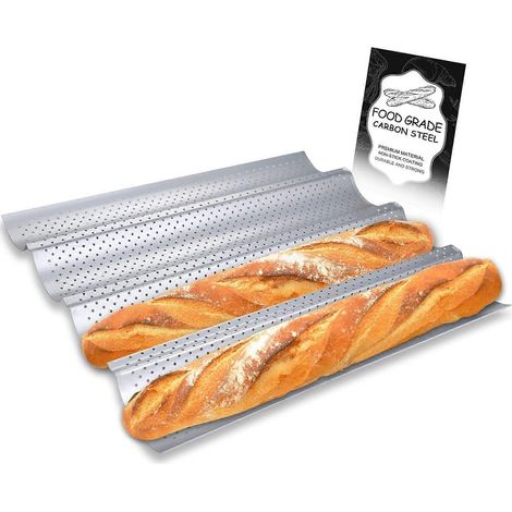 Moule à baguette perforé antiadhésif, 15 po x 13 po (1/5)