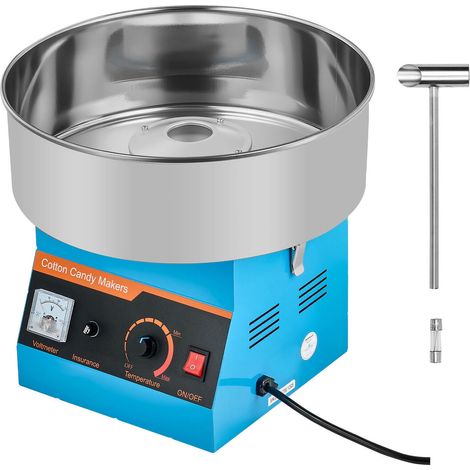 Machine à barbe à papa professionnelle 1000W, bol inox 38 cm, pour anniversaires et événements en famille (1/5)