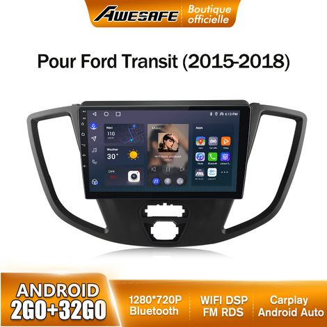 AWESAFE Autoradio Android 13 2Go+32Go pour Ford Transit (2015-2018) 9'' Écran avec Carplay GPS Bluetooth Android Auto RDS WiFi (1/5)