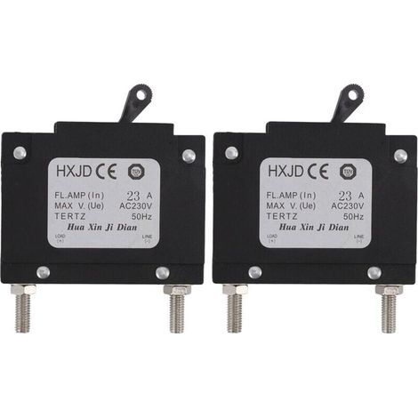Disjoncteur de Générateur de 2 Pièces, Disjoncteur Professionnel de Générateurs D\'essence de Sécurité avec le Commutateur pour des Générateurs D\'essence 23A 230V