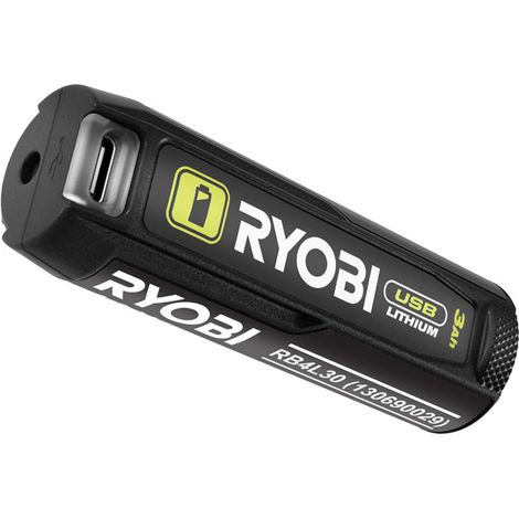 Ryobi USB Lithium 3.0Ah Rechargeable Battery 4V RB4L30