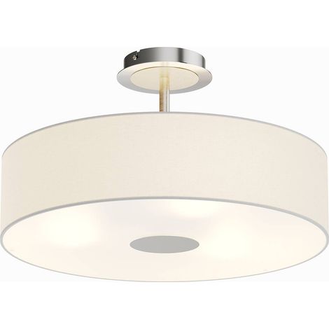 Lindby Lámpara de techo 'Josia' en Blanco Textura, Tela, Tejido, Seda (1/5)