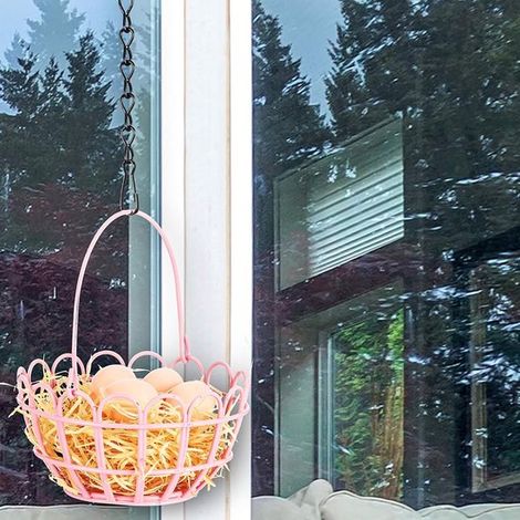 2 Stück Achterketten Hängeketten für Futterhäuschen, Pflanzgefäße, Laternen und Dekorationen Schwarz (1/5)