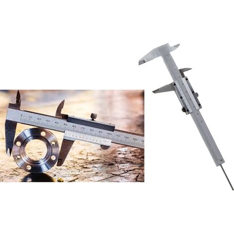 Calibro a Corsoio Manuale 0-100 mm Misura Rileva Spessore Diametro Micrometro